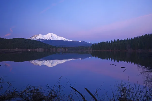 Mount shasta αντανάκλαση — Φωτογραφία Αρχείου