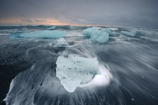 Spiaggia iceberg — Foto Stock