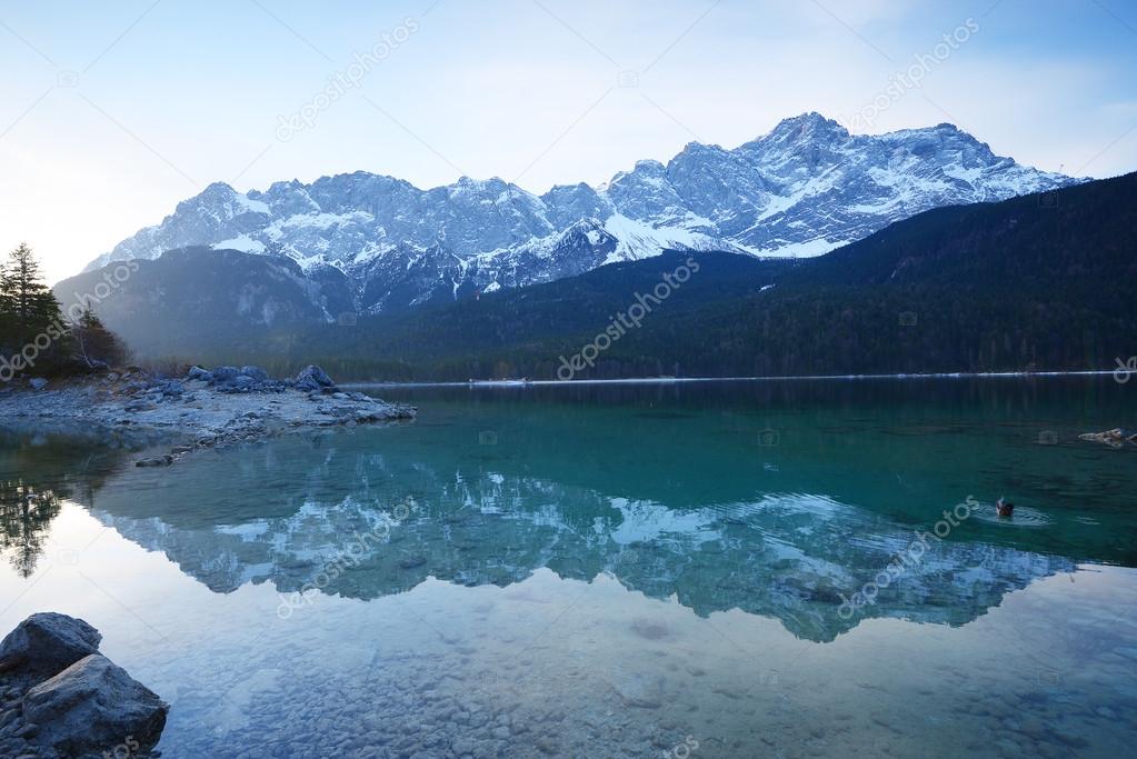 germany mountain reflection