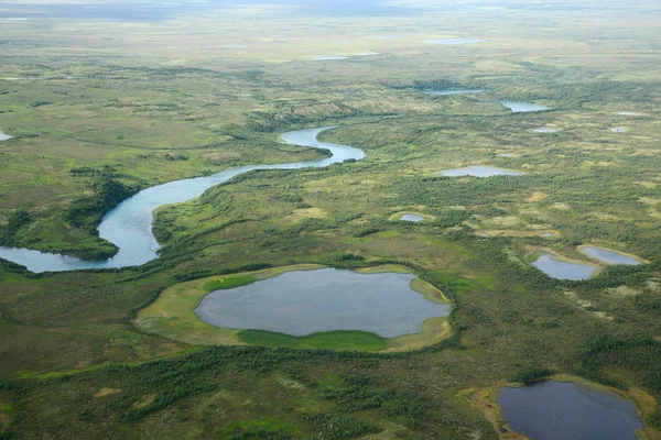 Alasca vista aérea — Fotografia de Stock