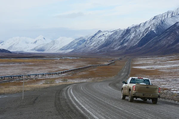 Dalton highway — Zdjęcie stockowe