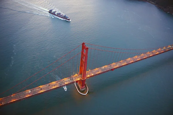 Ponte portão dourado vista aérea Imagens De Bancos De Imagens
