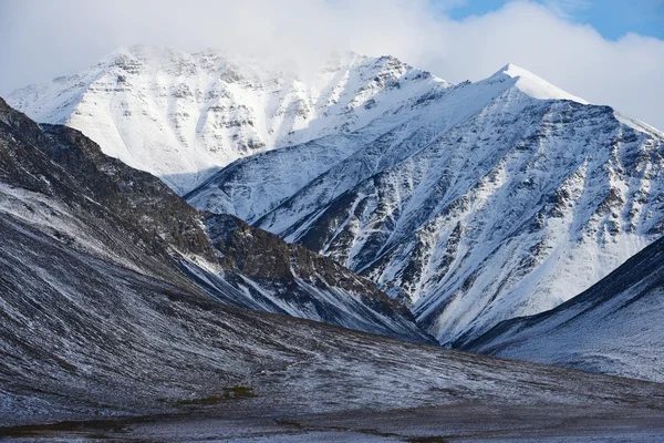 Alaska mountain with snow — Stock Photo, Image