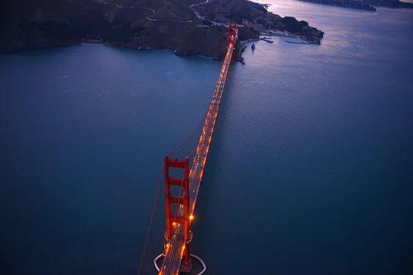 Golden gate Köprüsü havadan görünümü — Stok fotoğraf