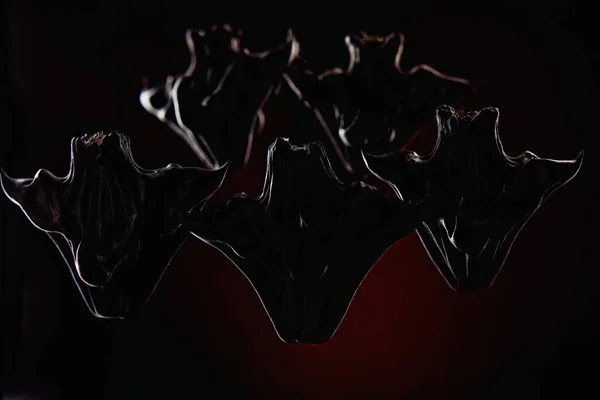 Група Рогатих Демонів Темному Тлі Армія Зла Підземного Світу — стокове фото