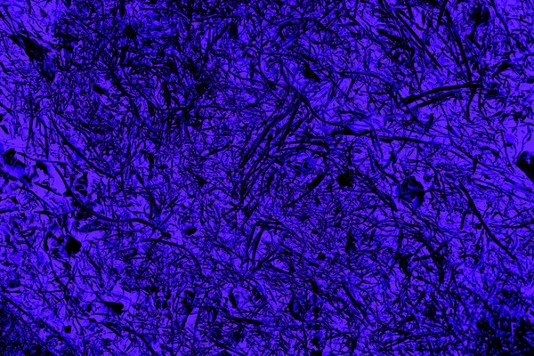 Foto de un fondo de diseño abstracto único. Superficie azul con manchas negras. — Foto de Stock