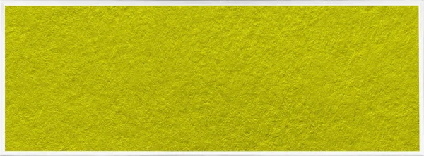Egy sárga, texturált transzparens fehér vakolat keretben. Egységes trendháttér — Stock Fotó