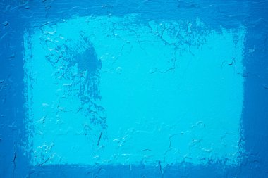 Soyut mavi arkaplan. Kare çerçeve mavi boya.