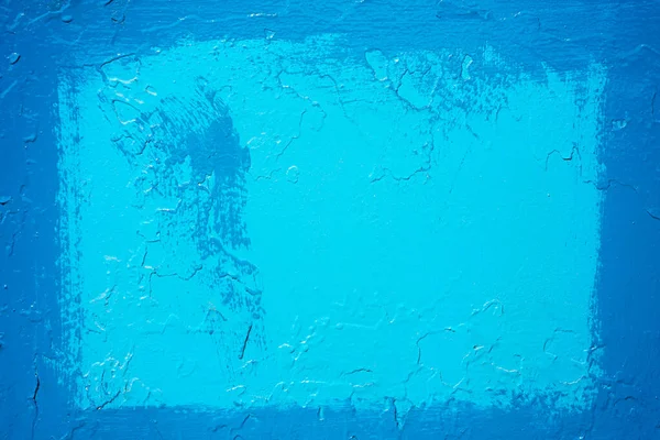 Soyut mavi arkaplan. Kare çerçeve mavi boya.