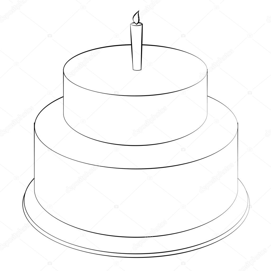 103,454 Cake Outline Images, Stock Photos & Vectors | Shutterstock