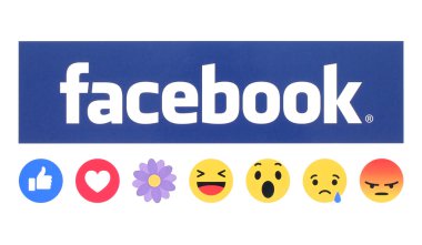 Empatik Emoji reaksiyonlar ile çiçek düğme gibi yeni Facebook