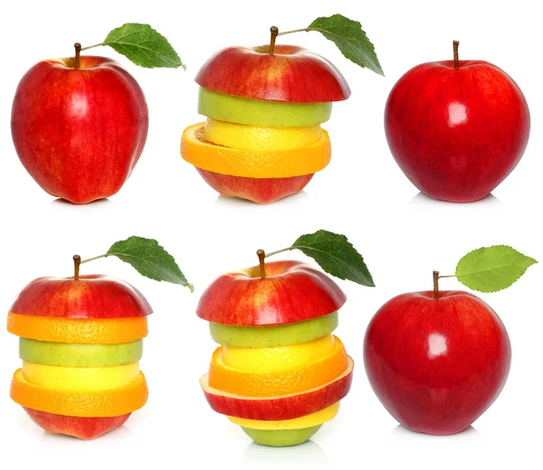 Apple and mixed fruit set — Stock Photo, Image