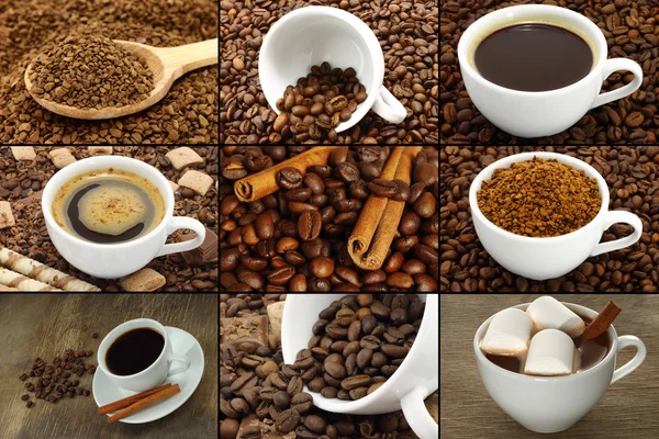 Koffie collage Stockfoto