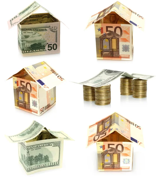 House made of money set — Stock Photo, Image