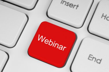 klavye kırmızı webinar düğmesini