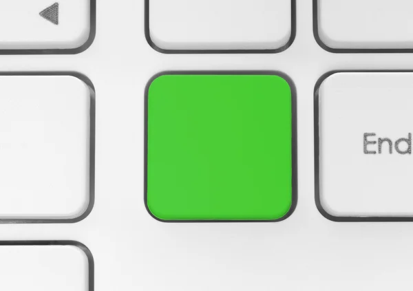 Чистая зелёная кнопка — стоковое фото