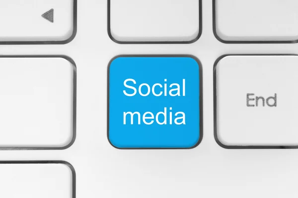 社会媒体按钮 — 图库照片