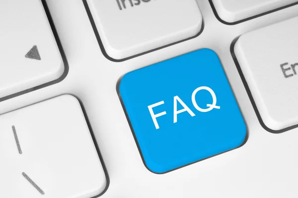 FAQ button — Stock Photo, Image