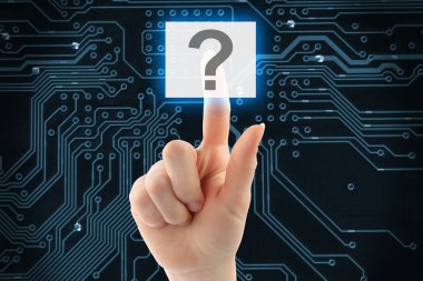 El iterek sanal soru düğmesi