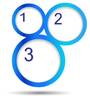 numaraları ile yuvarlak Etiketler