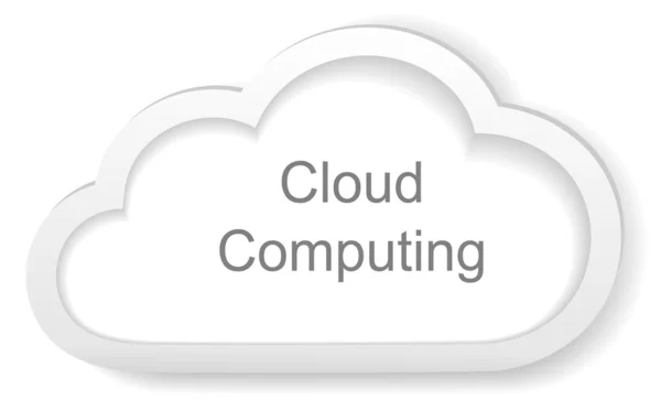 Concept de Cloud Computing — Image vectorielle