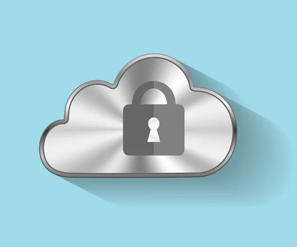 Sicurezza del cloud — Vettoriale Stock