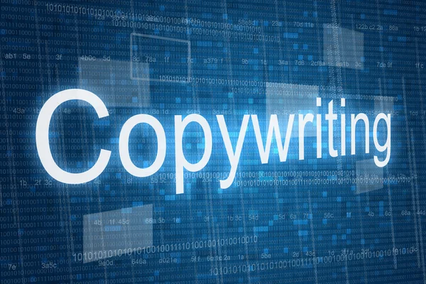 Copywriting parola su sfondo digitale — Foto Stock