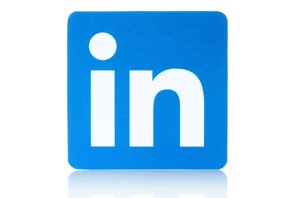 Linkedin logo 标志 — 图库照片