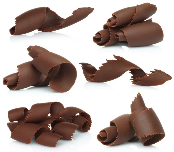 Set trucioli di cioccolato — Foto Stock