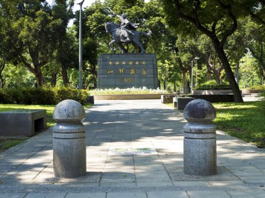 Yue Fei heykele Linsen Park, taipei, Tayvan