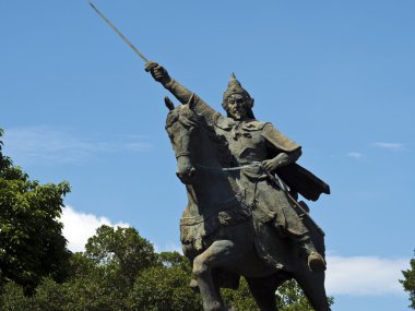 Yue Fei heykele Linsen Park, taipei, Tayvan