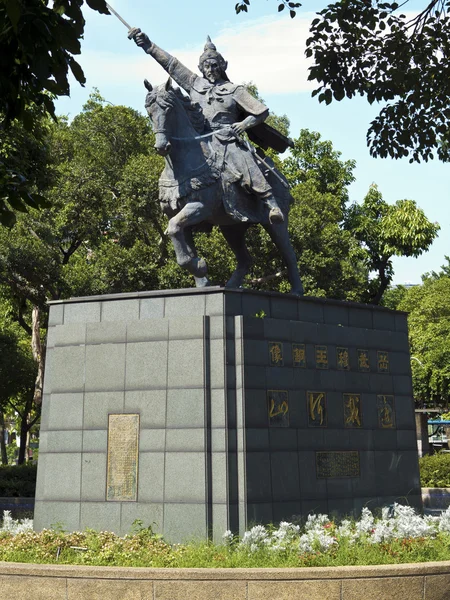 Estatua de Yue Fei en Linsen Park, taipei, taiwan —  Fotos de Stock