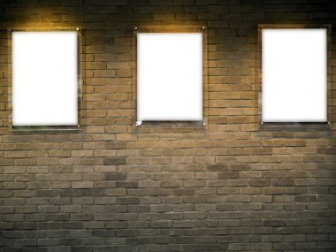 Duvarda boş ilan tahtası