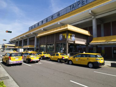 Taxies in Taipei Songshan Airport