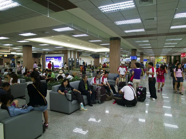 Tourist in Taipei Songshan Airport — Stock fotografie