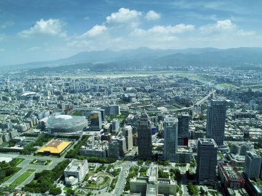 Taipei city Üstten Görünüm