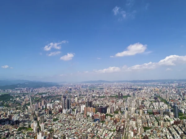 Taipei city Üstten Görünüm — Stok fotoğraf