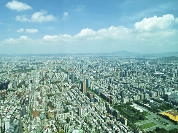 Taipei cidade de vista superior — Fotografia de Stock