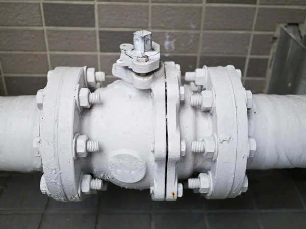 Connexion de tuyau en acier haute pression — Photo