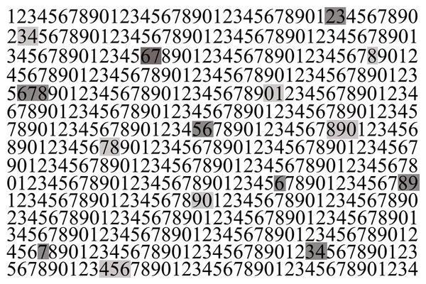 ランダムな番号の抽象的なパターンを設定 — ストック写真