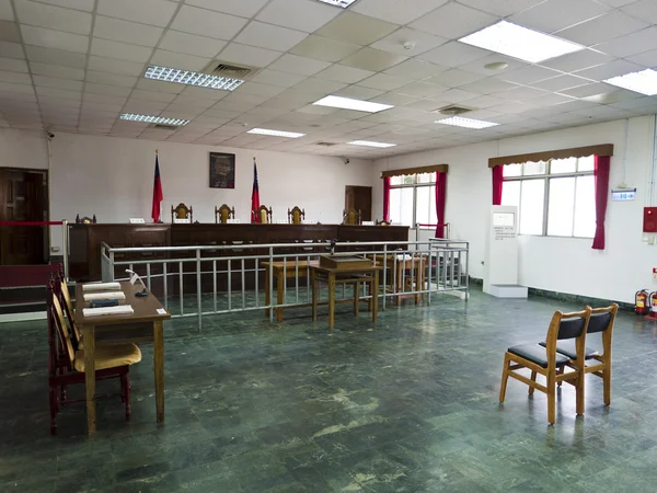 Interior of law court in Jing-Mei Human Rights Memorial and Cult — Zdjęcie stockowe