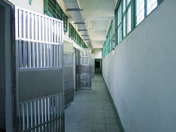 Prison jail corridor in Jing-Mei Human Rights Memorial and Cultu