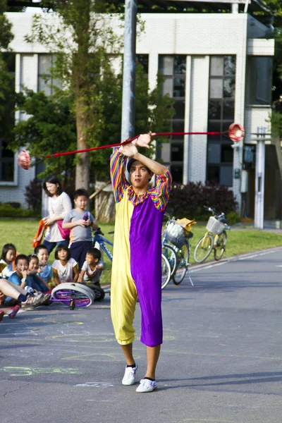 Taiwan, 435 Zona de Arte, Circo realizando — Fotografia de Stock