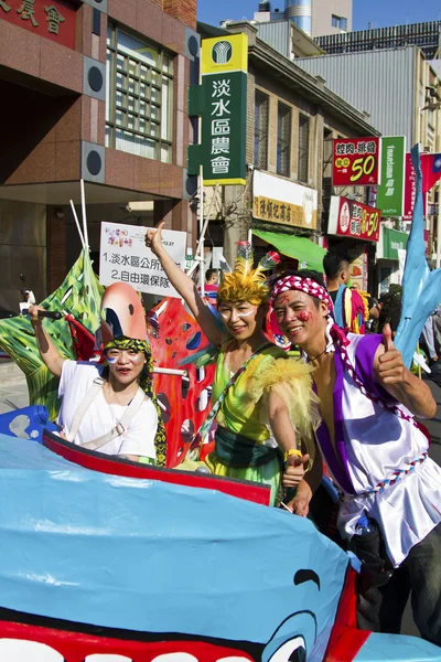 Tamsui, Taiwan, Desfile de Carnaval — Fotografia de Stock