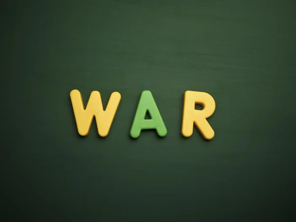 Γράμματα πόλεμο αντίληψη — Φωτογραφία Αρχείου