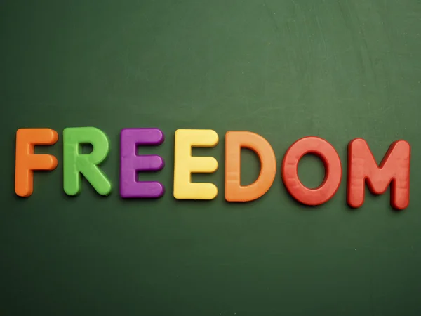 Letters freedom concept — Stock Photo, Image
