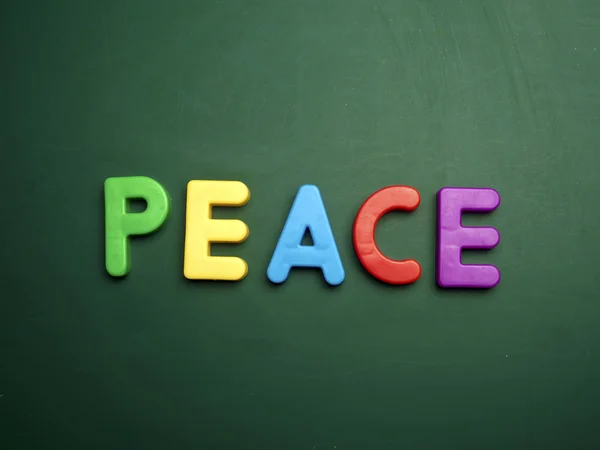 Letters peace concept — Stock Photo, Image