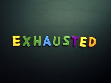 harfler çok yorgun kavramı