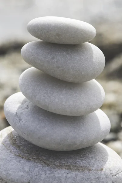 Stacked sea stones — Stock Photo, Image