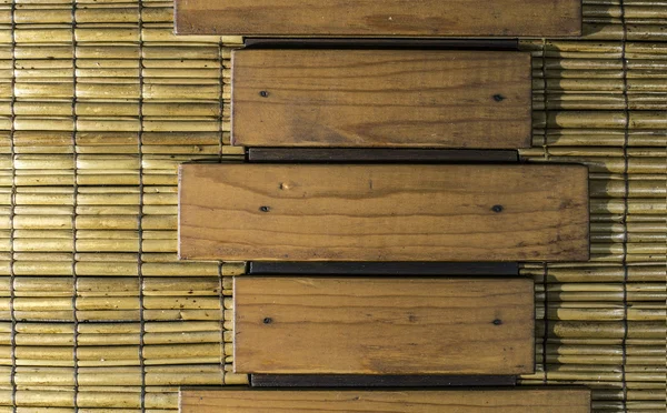 木板和甘蔗 — 图库照片